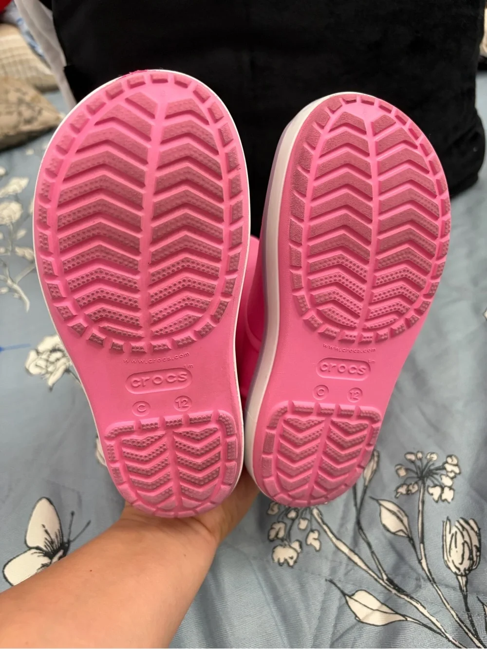 Crocs Kids' Pink Classic Rain Boots girls toddler girls size 12